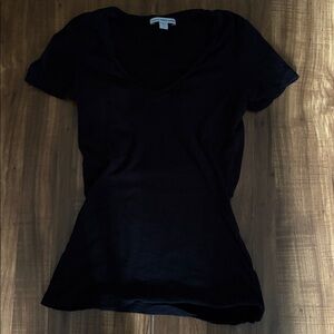 James Perse Black Short Sleeve Tee Size 1